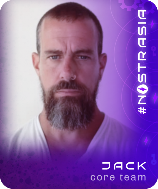 nostr world core team member: jack